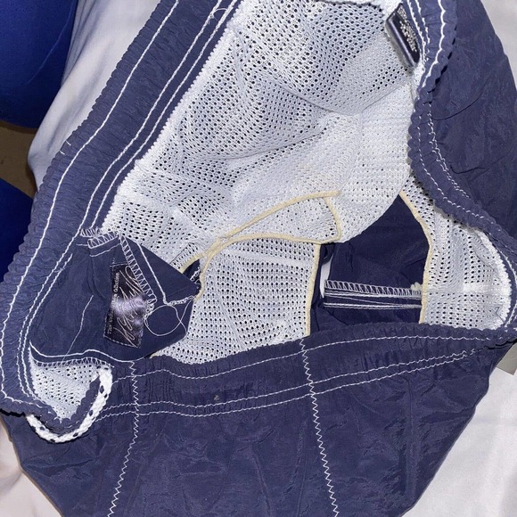 Kensington Collection Lord & Taylor Mens Vintage Swim Trunks Size Large Blue NWT - Picture 8 of 9